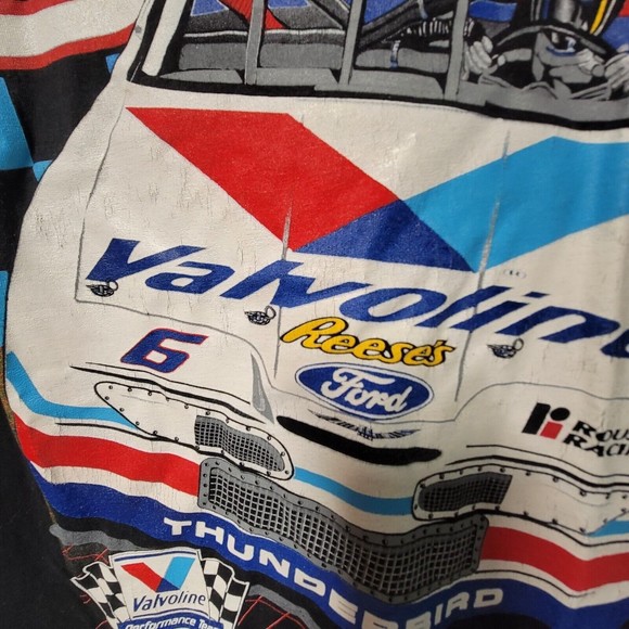 Vintage Nascar Mark Martin Valvoline Ford Thunderbird Racing T-Shirt  XL - Picture 5 of 7